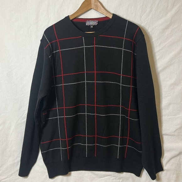 7 Downie Street Made in Italy Merino Wool Blend Crew Neck Striped Sweater XXL - Picture 7 of 16